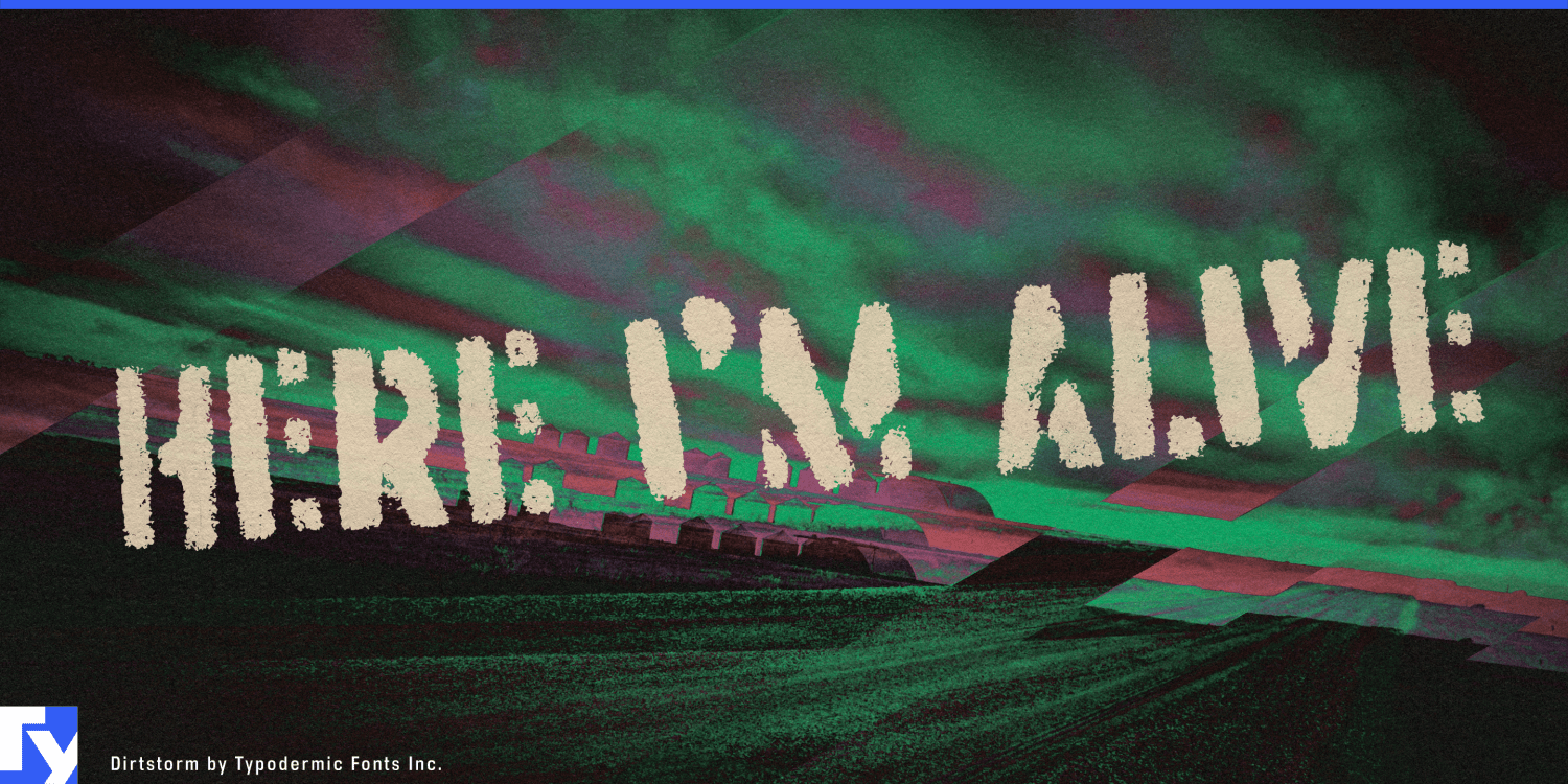 Dirtstorm Font Poster #1