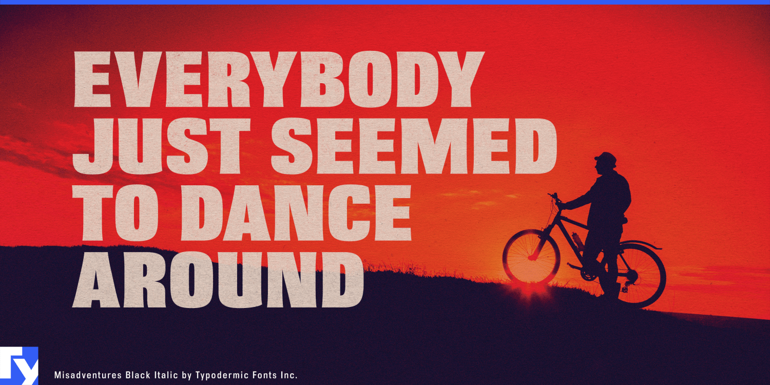 Misadventures Font Poster #1