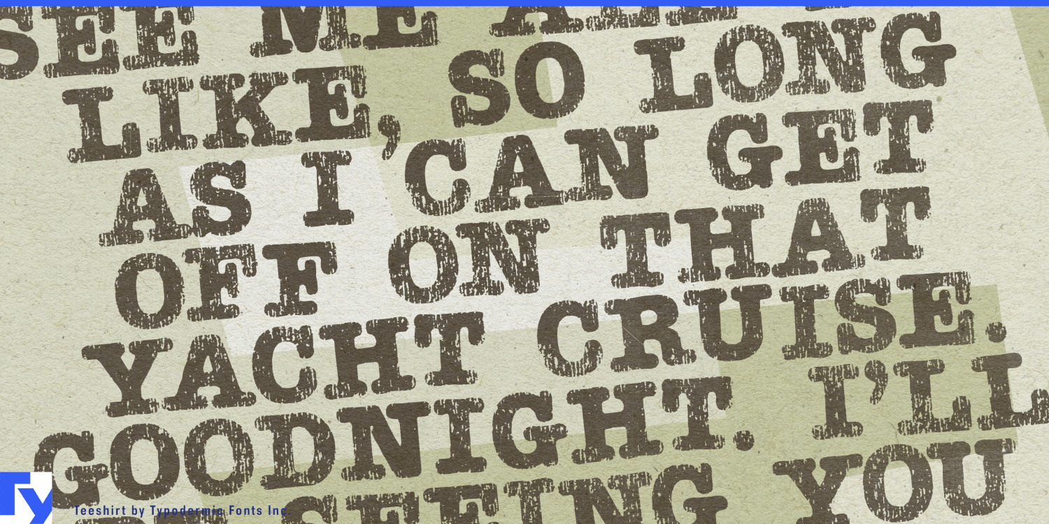 Teeshirt Font Poster #1