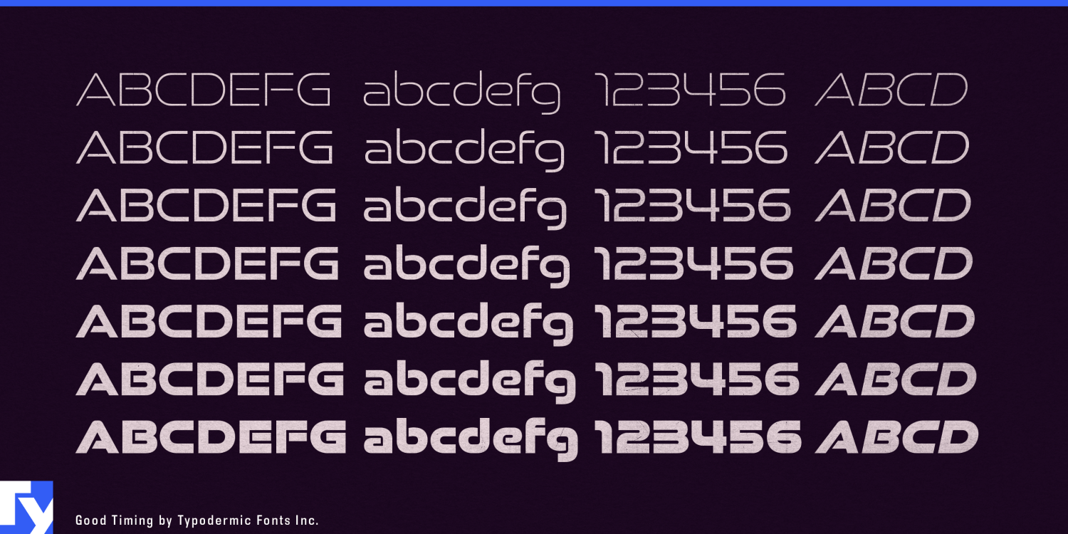 Good Timing Font Poster #1