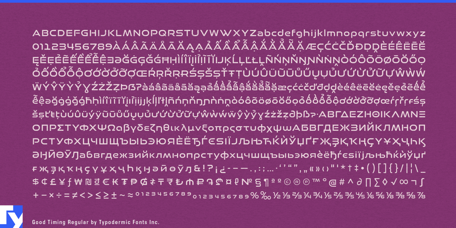 Good Timing Font Poster #1