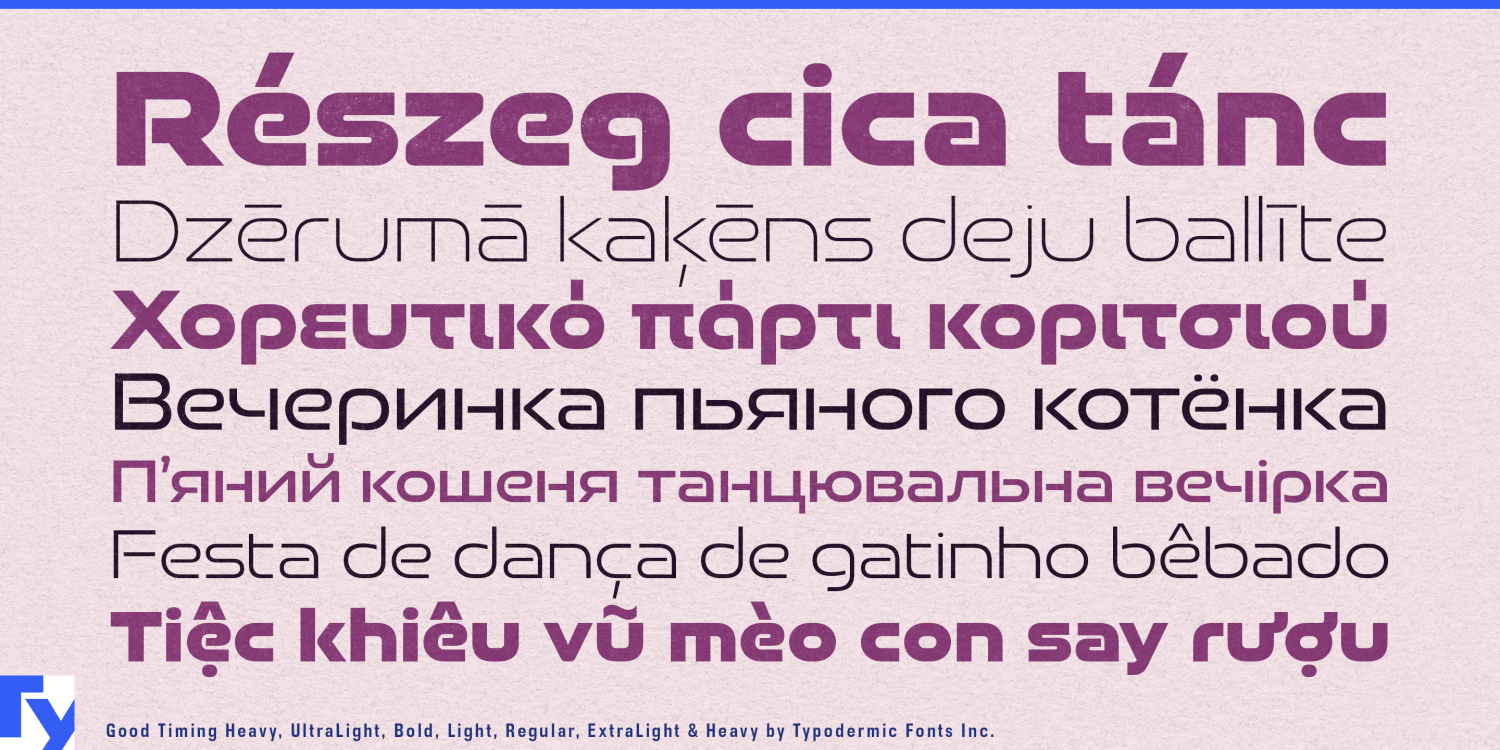 Good Timing Font Poster #1