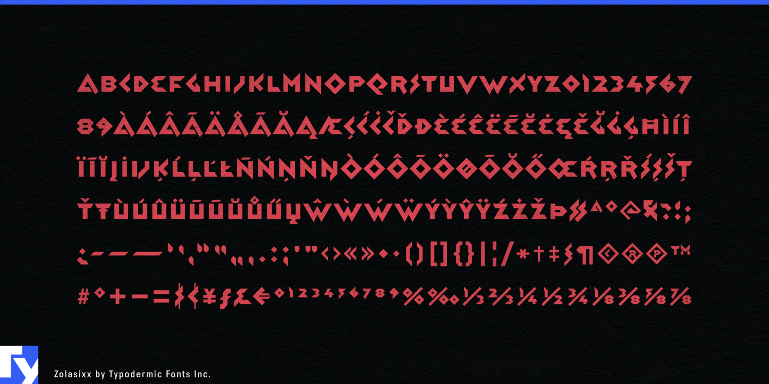 Zolasixx Font Poster #1