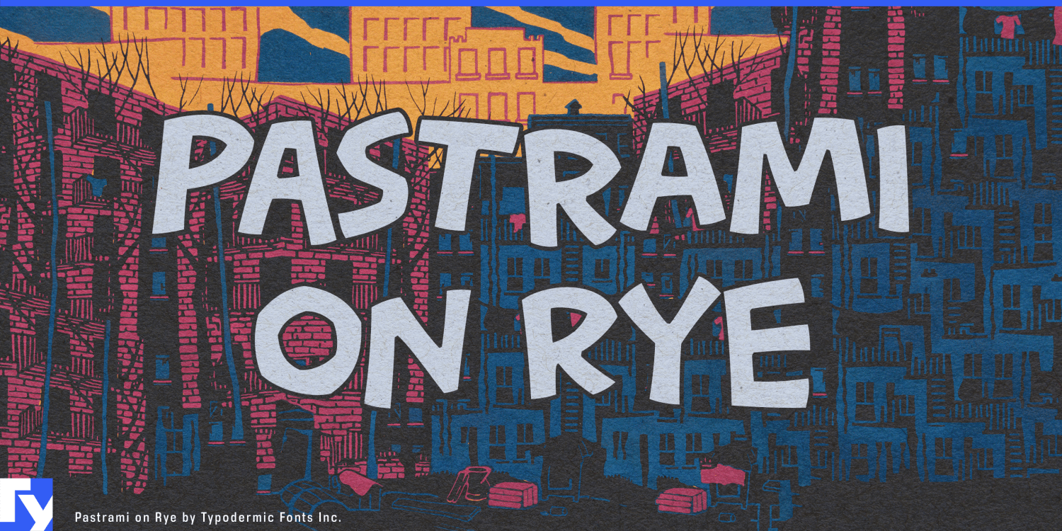 Pastrami on Rye Font Poster #1