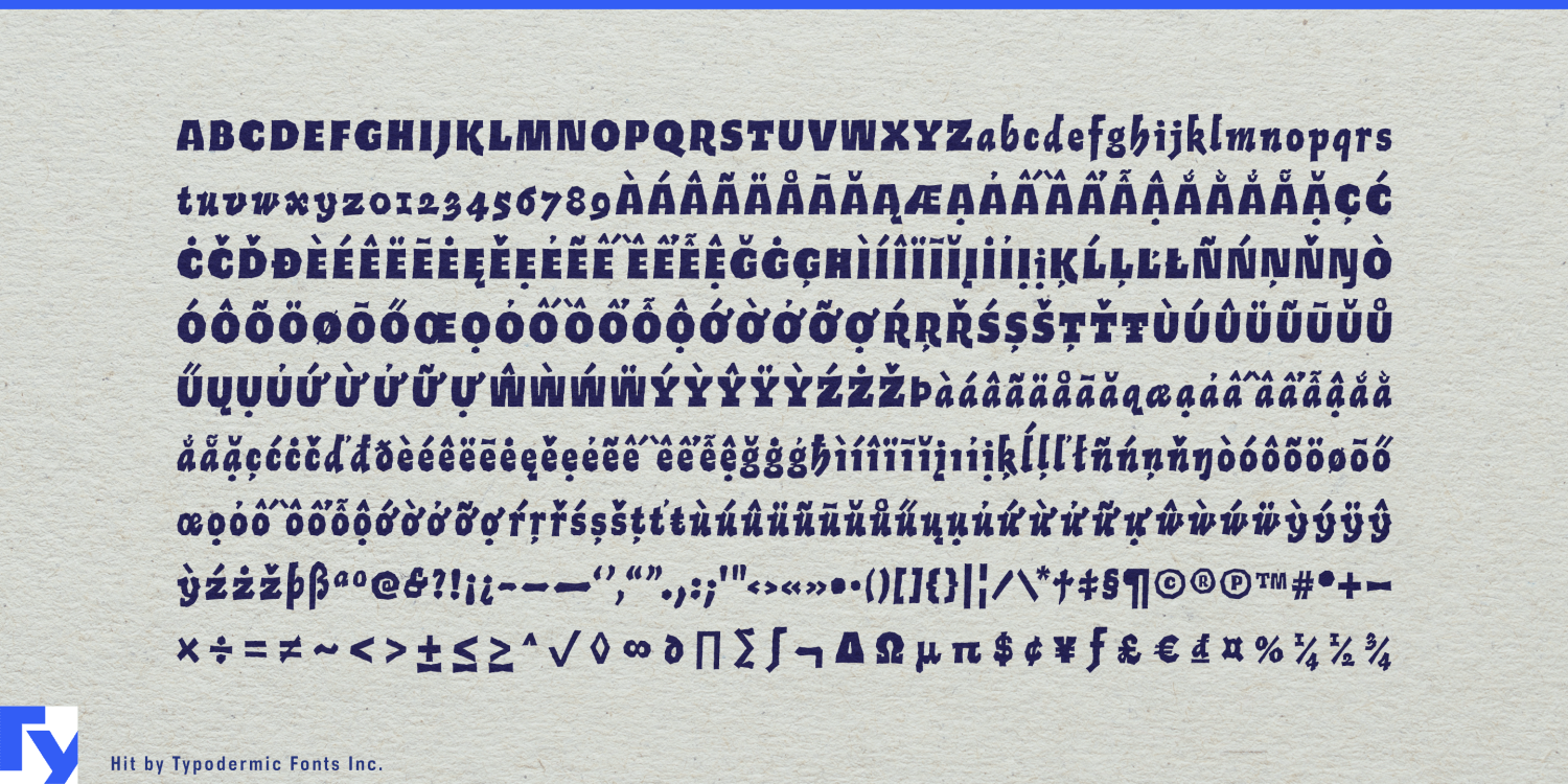 Hit Font Poster #1