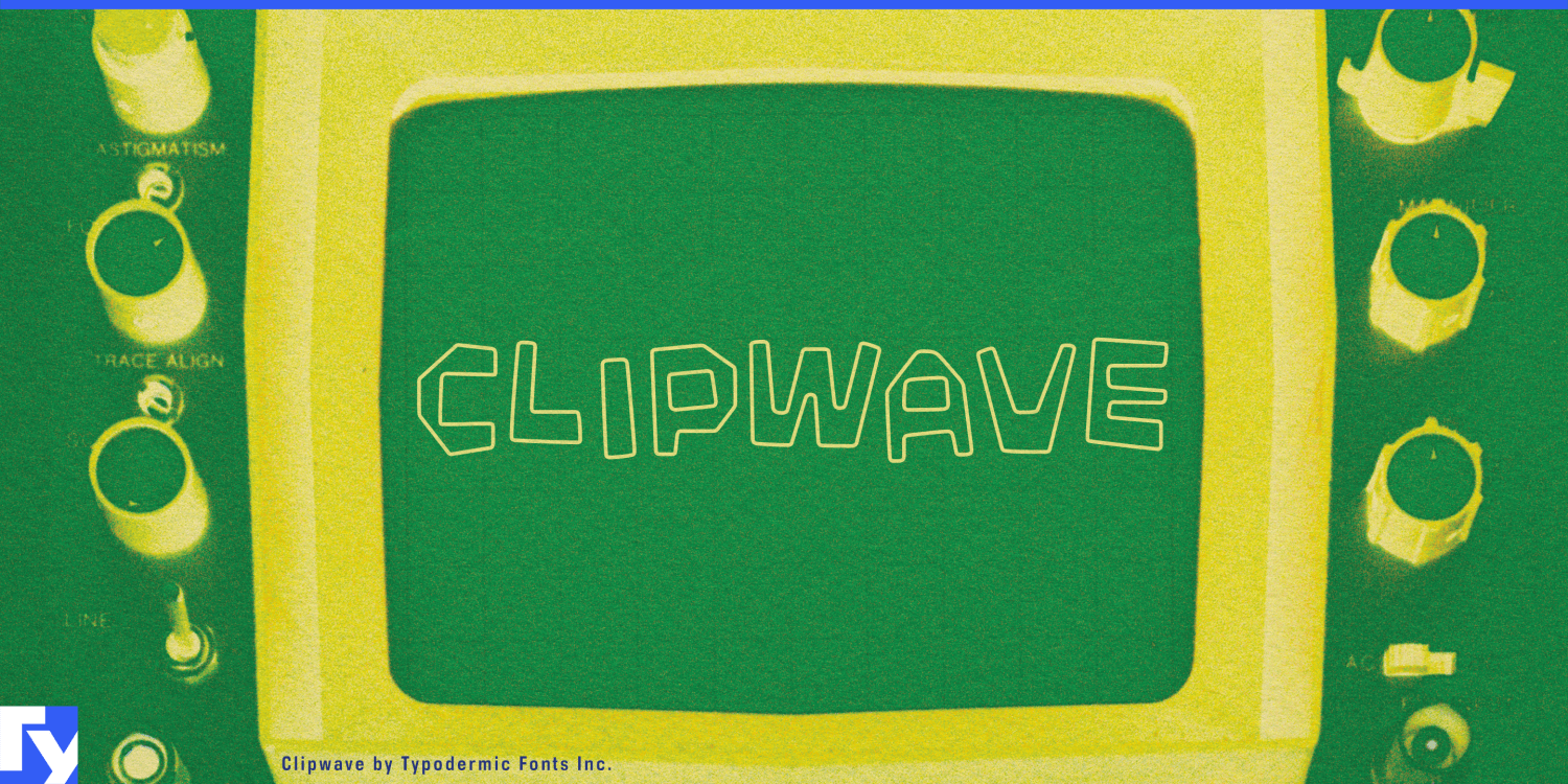 Clipwave Font Poster #1