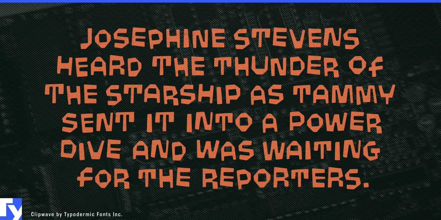 Clipwave Font Poster #1