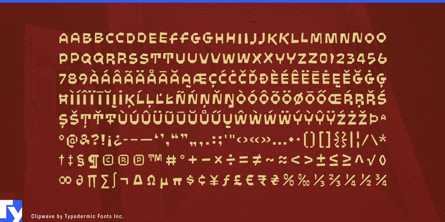 Clipwave Font Poster #1