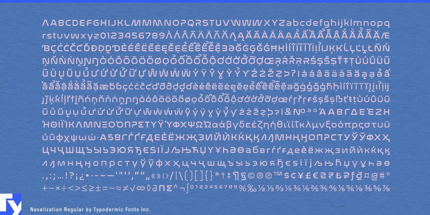 Nasalization Font Poster #1
