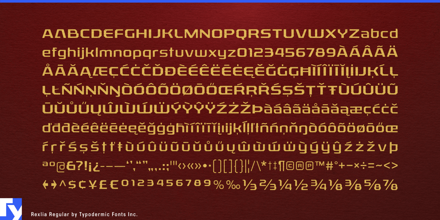 Rexlia Font Poster #1