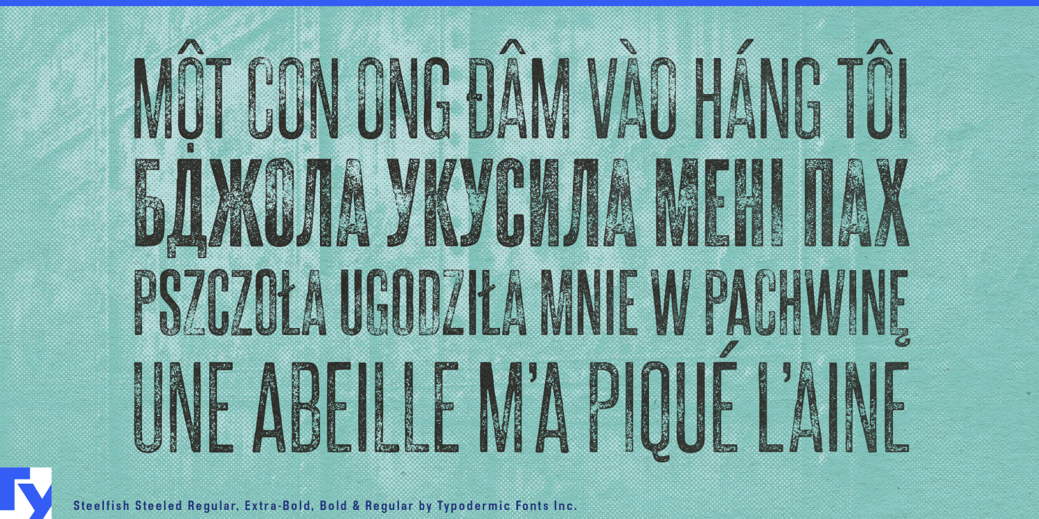 Steelfish Steeled Font Poster #1