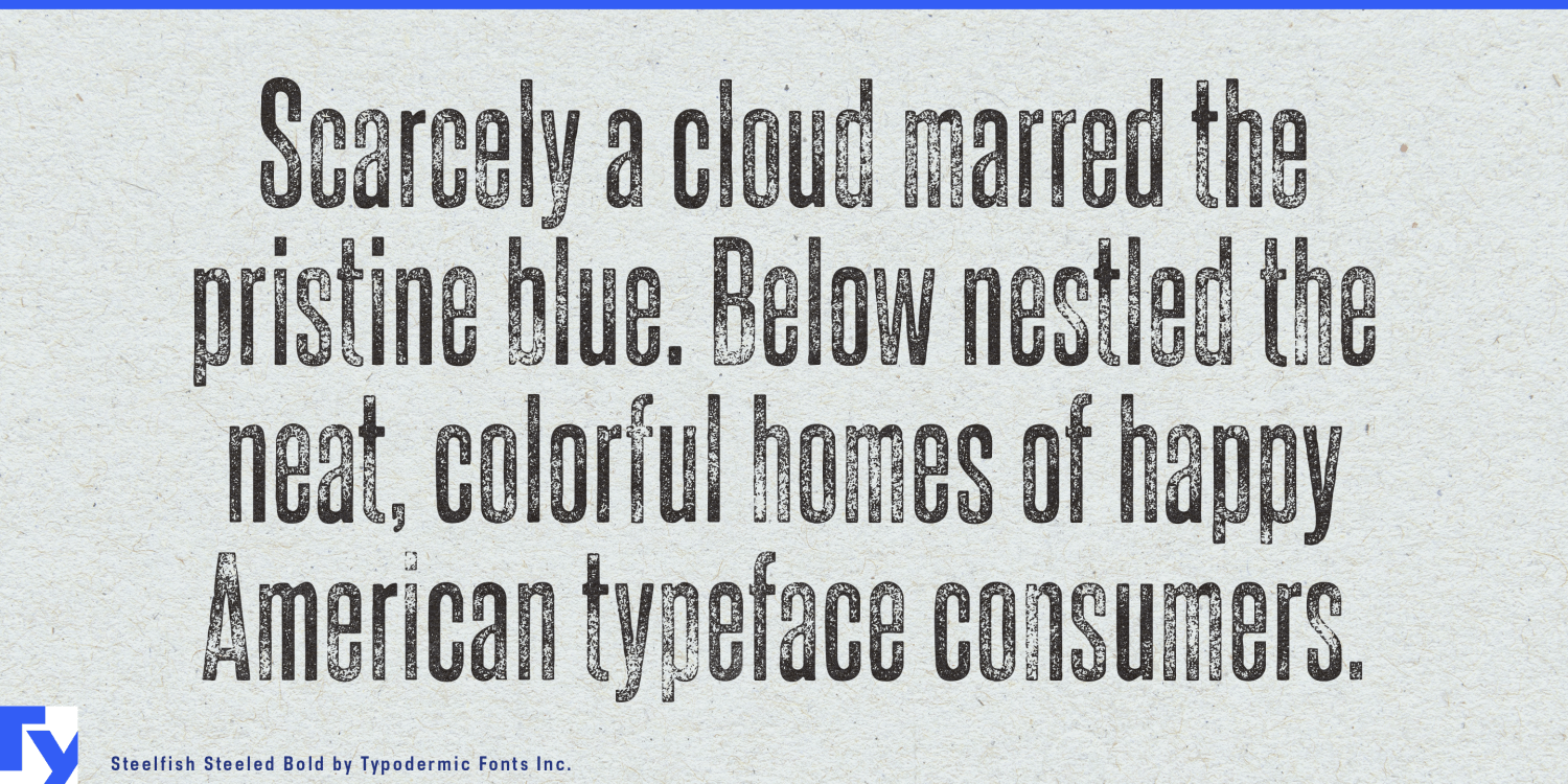 Steelfish Steeled Font Poster #1