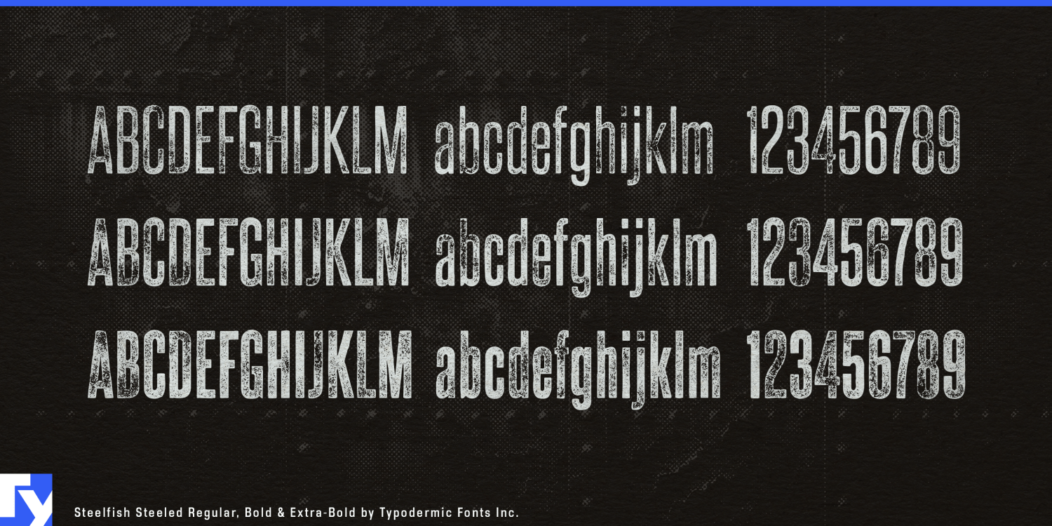 Steelfish Steeled Font Poster #1