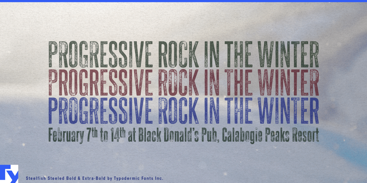 Steelfish Steeled Font Poster #1