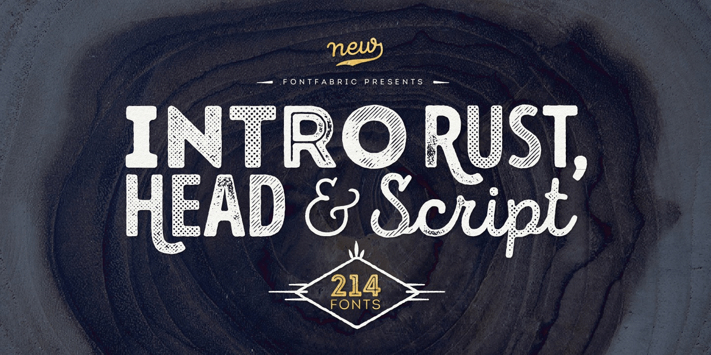 Intro Rust Font Poster #1