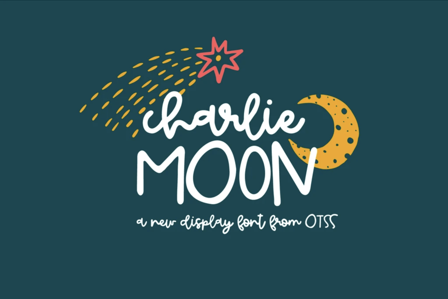 charlieMOON Font Family Poster