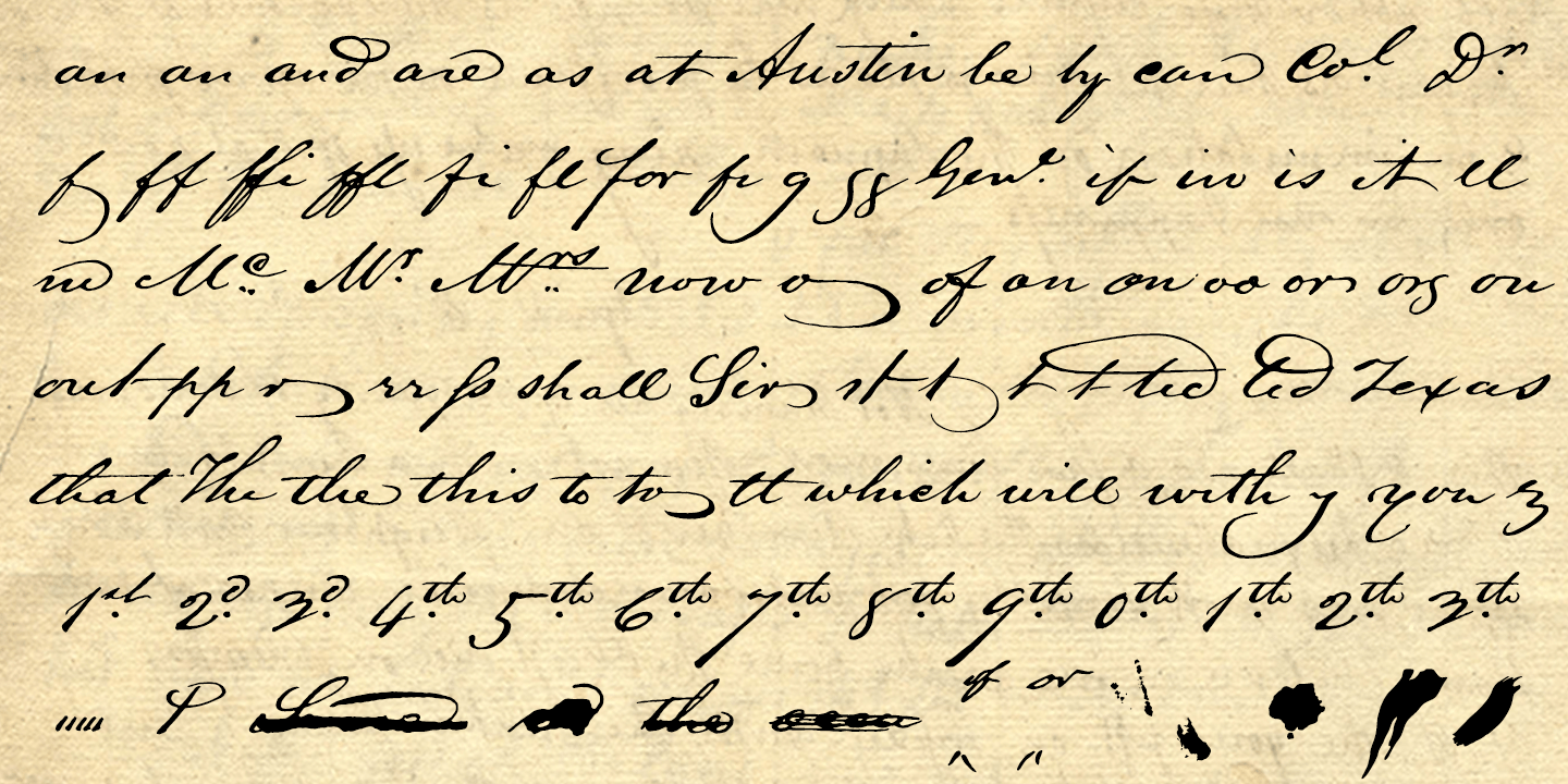 Lamar Pen Font Poster #1