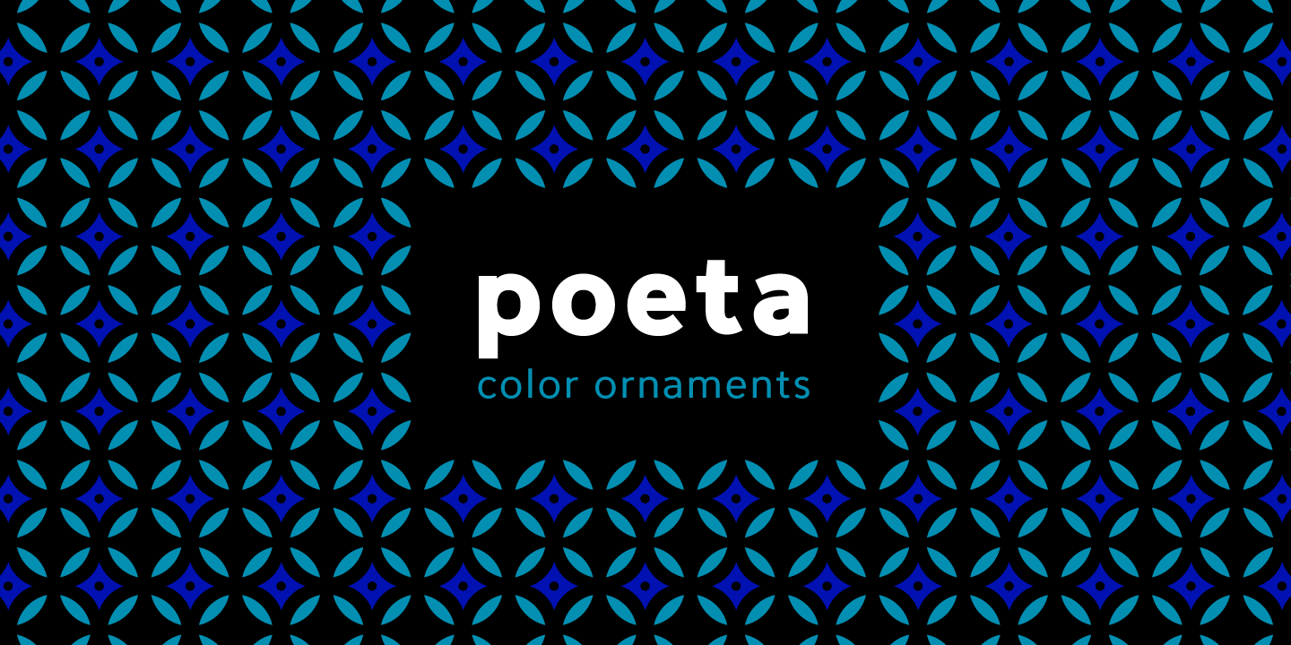 Poeta Color Font Poster #1