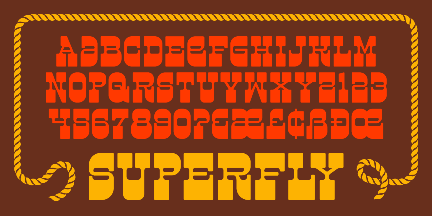 Superfly Font Poster #1
