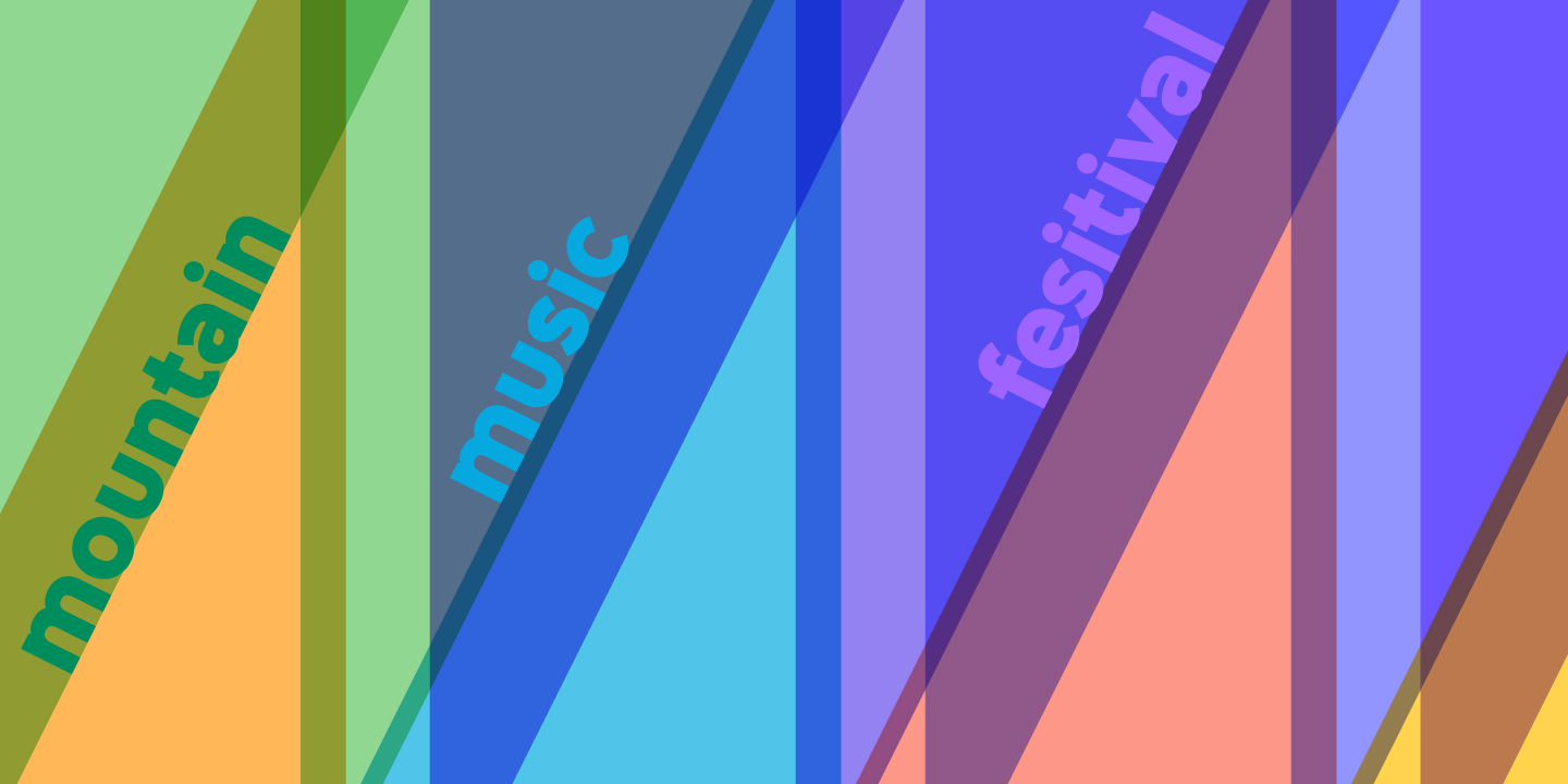 FormPattern Color Two Font Poster #1
