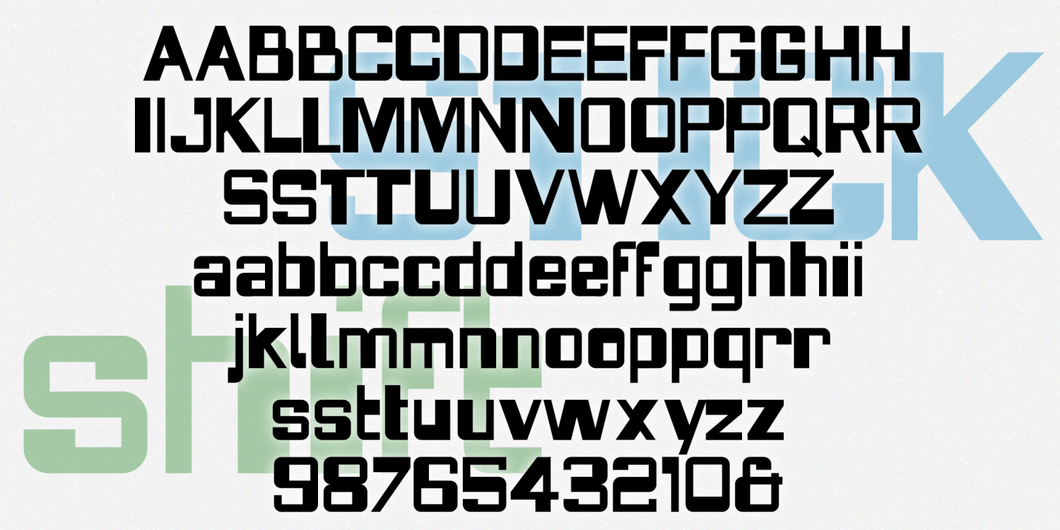 Stickshift Font Family Poster