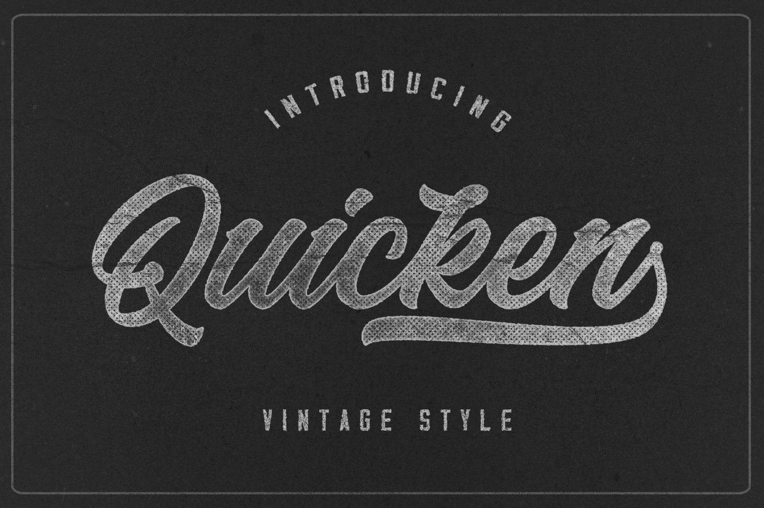 Quicken Font Poster #1