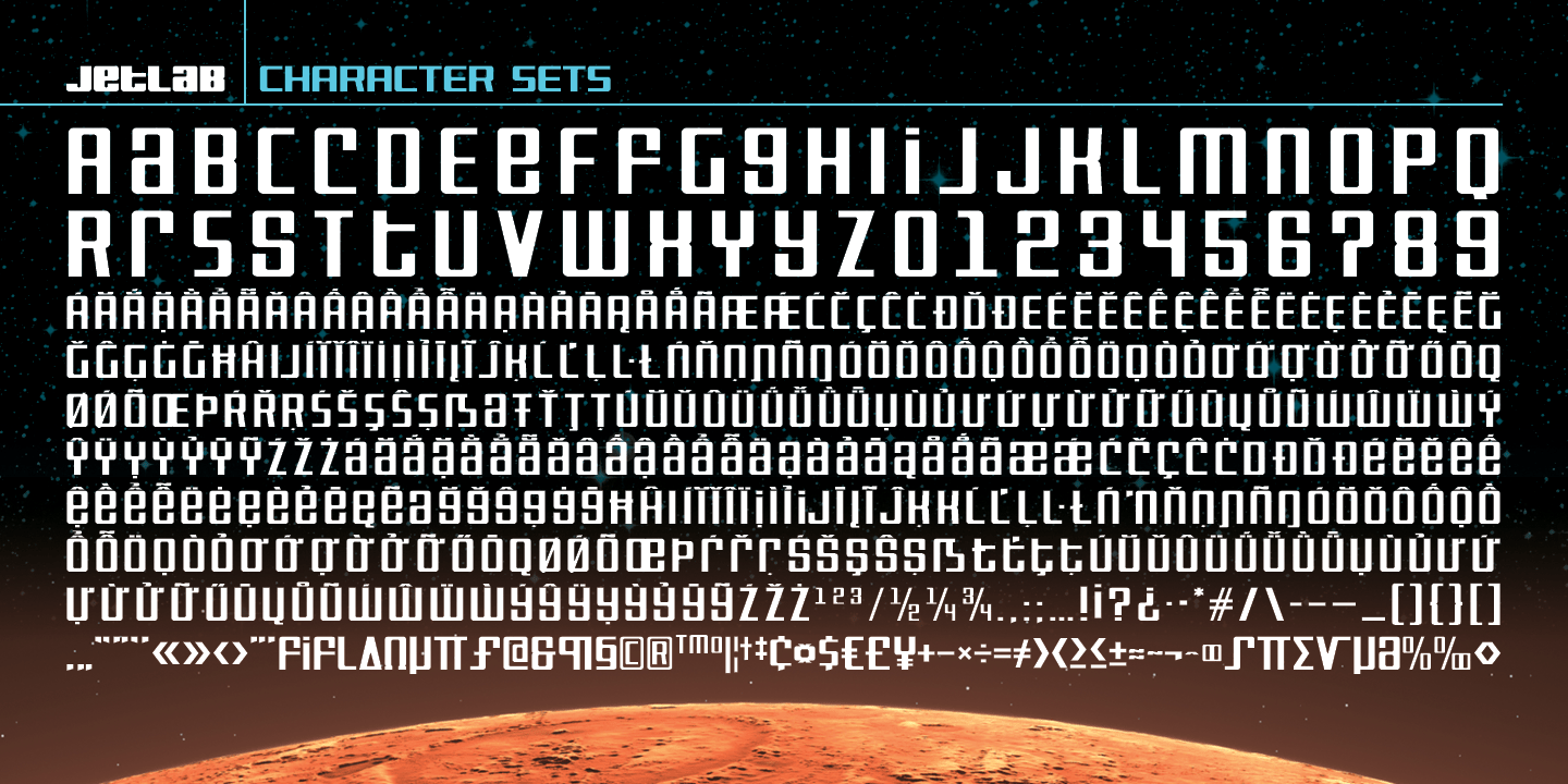 Jetlab Font Poster #1