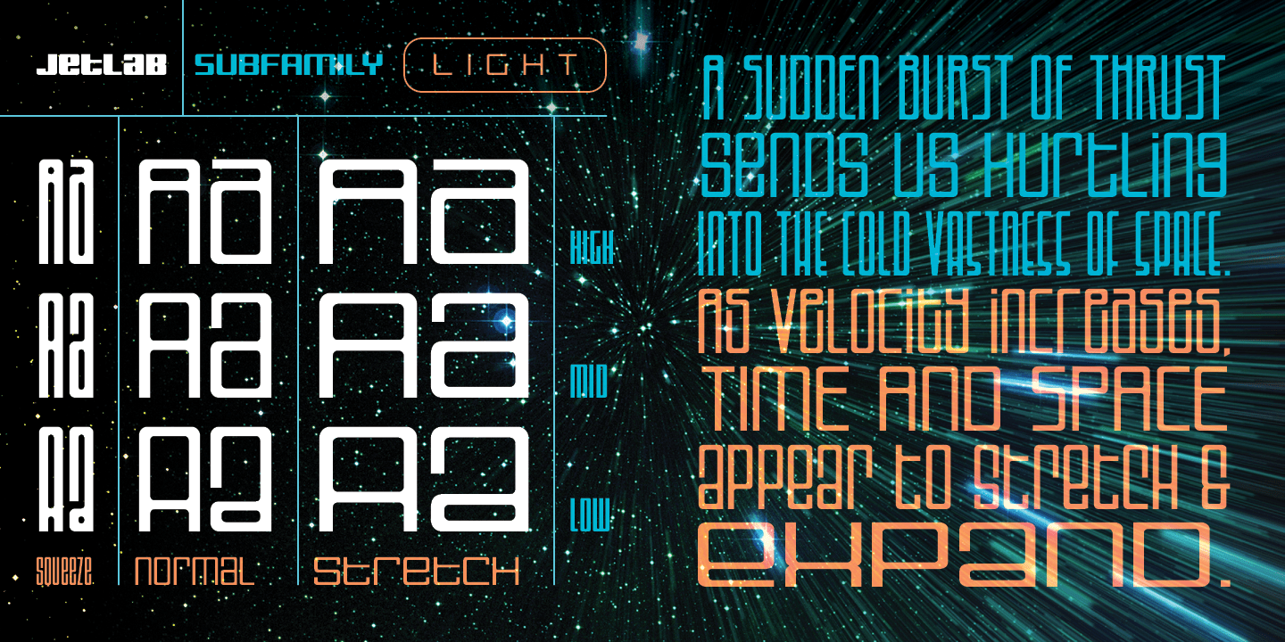 Jetlab Font Poster #1