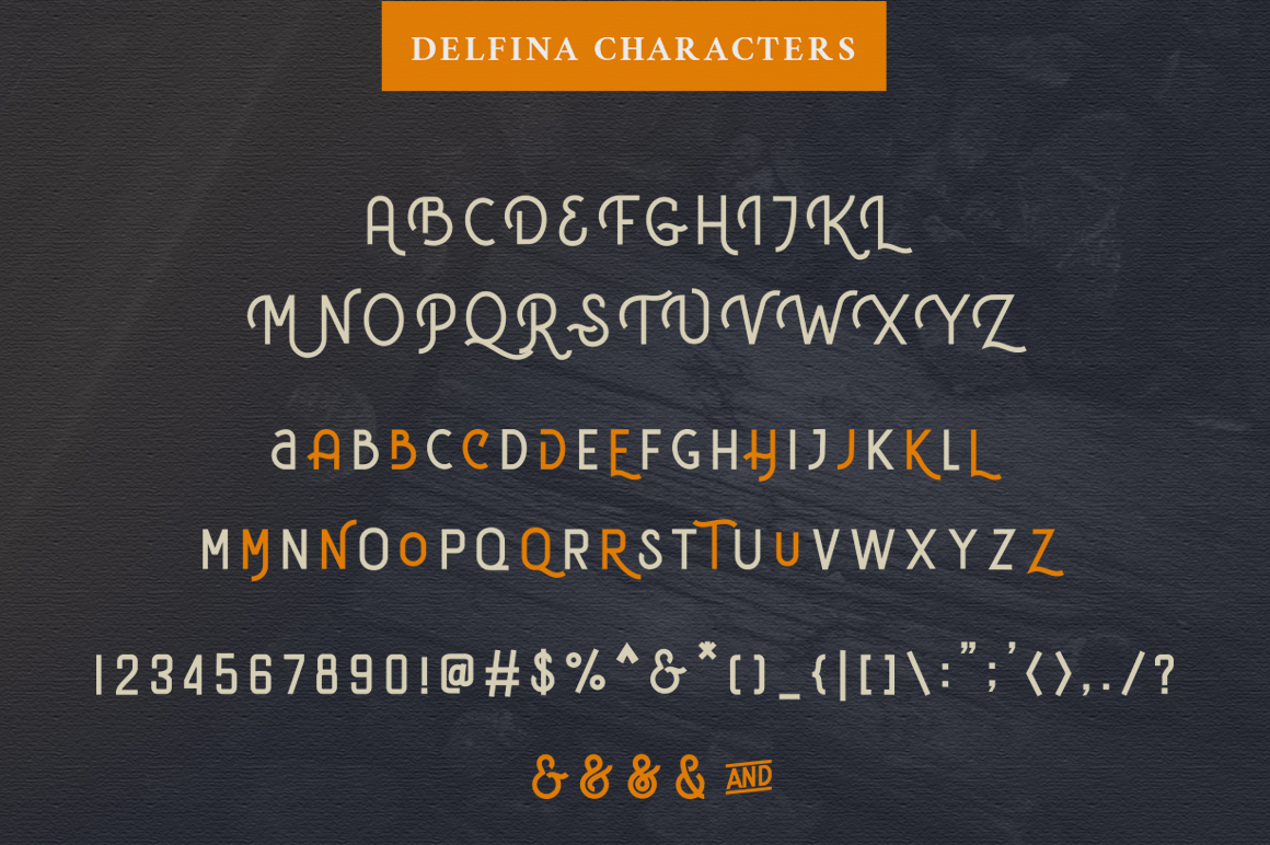 Delfina Font Poster #1