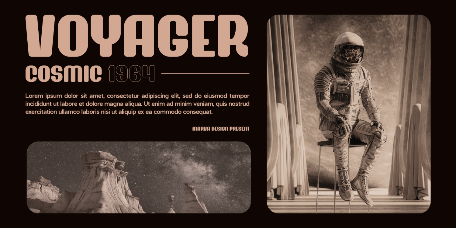 Novaro Font Poster #1