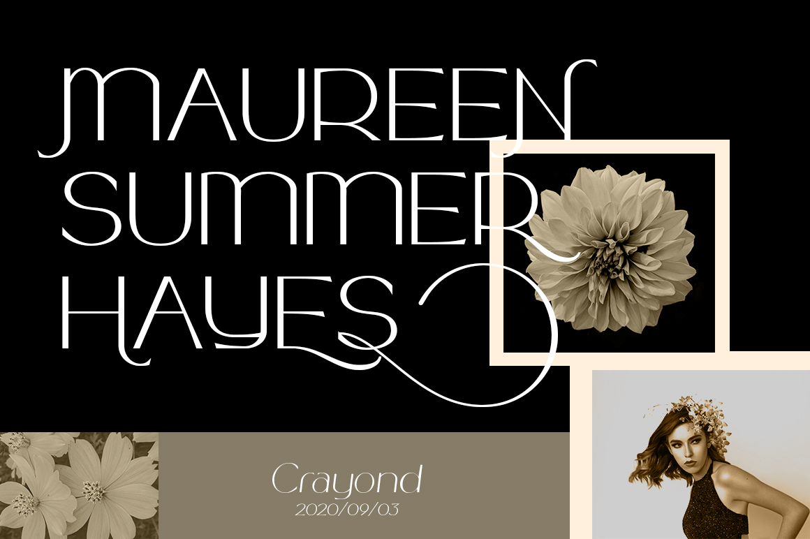 Crayond Font Poster #1