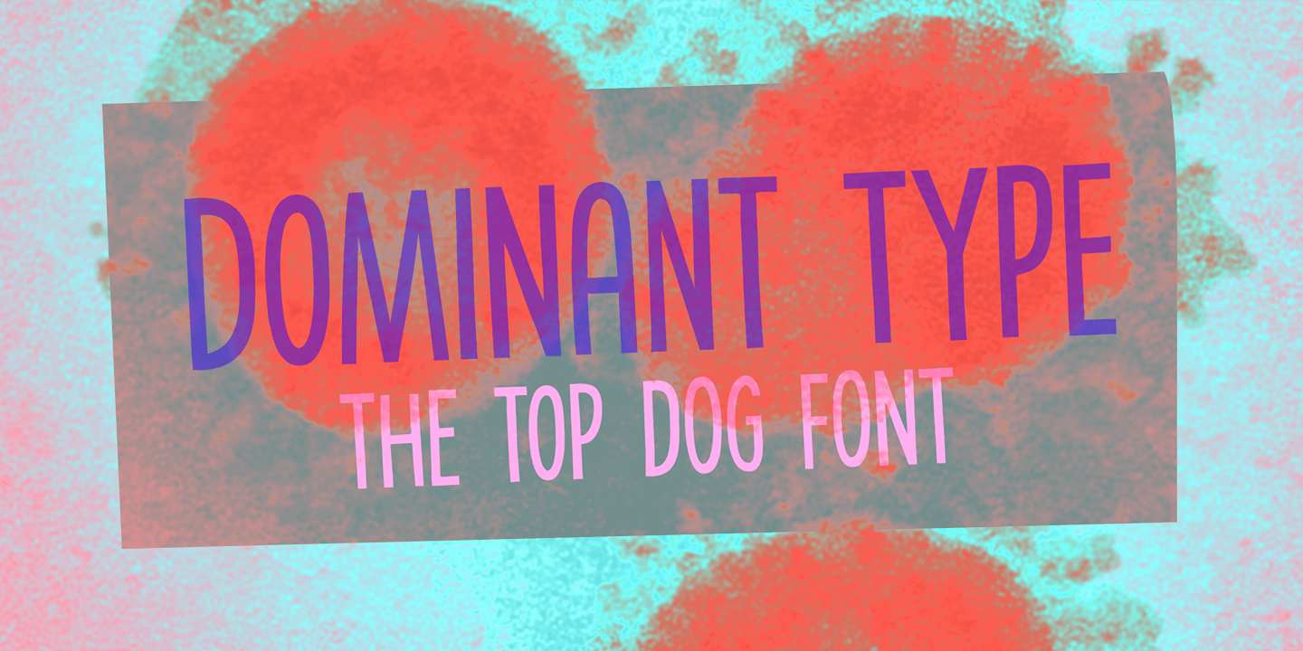Dominant Type Font Poster #1