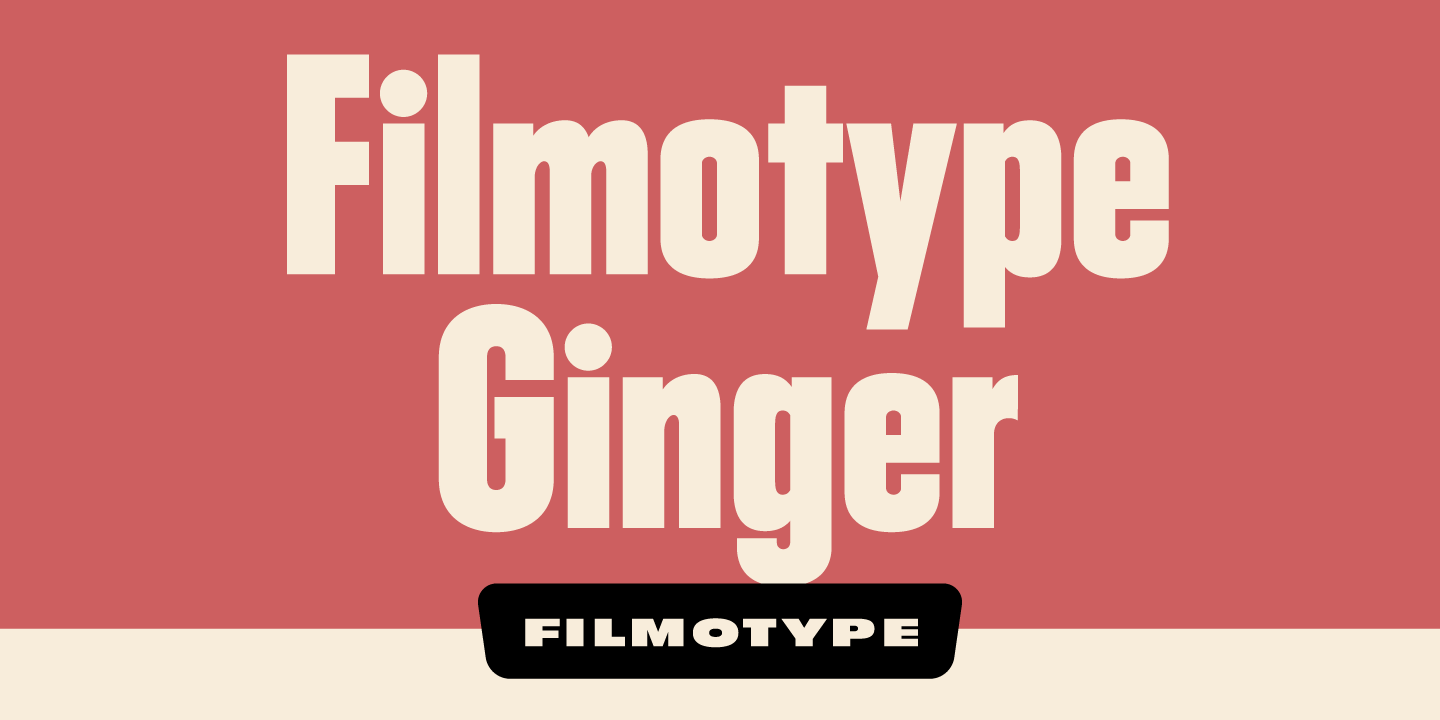 Filmotype Ginger Font Poster #1