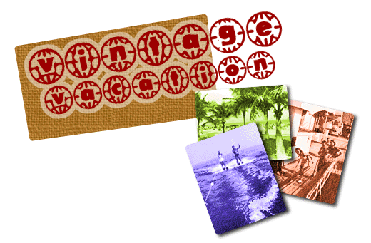 Vintage Vacation Font Poster #1