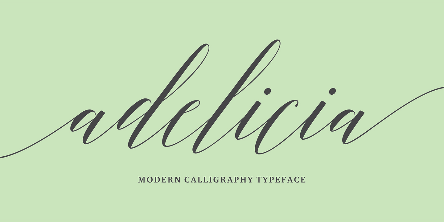 Adelicia Script Font Poster #1