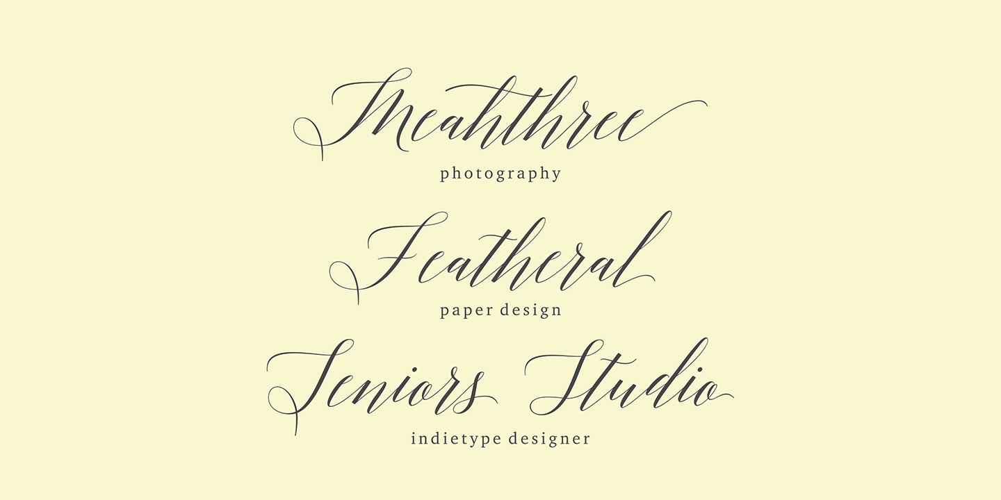 Adelicia Script Font Poster #1