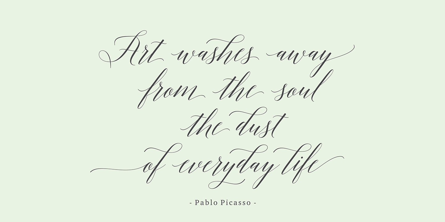 Adelicia Script Font Poster #1