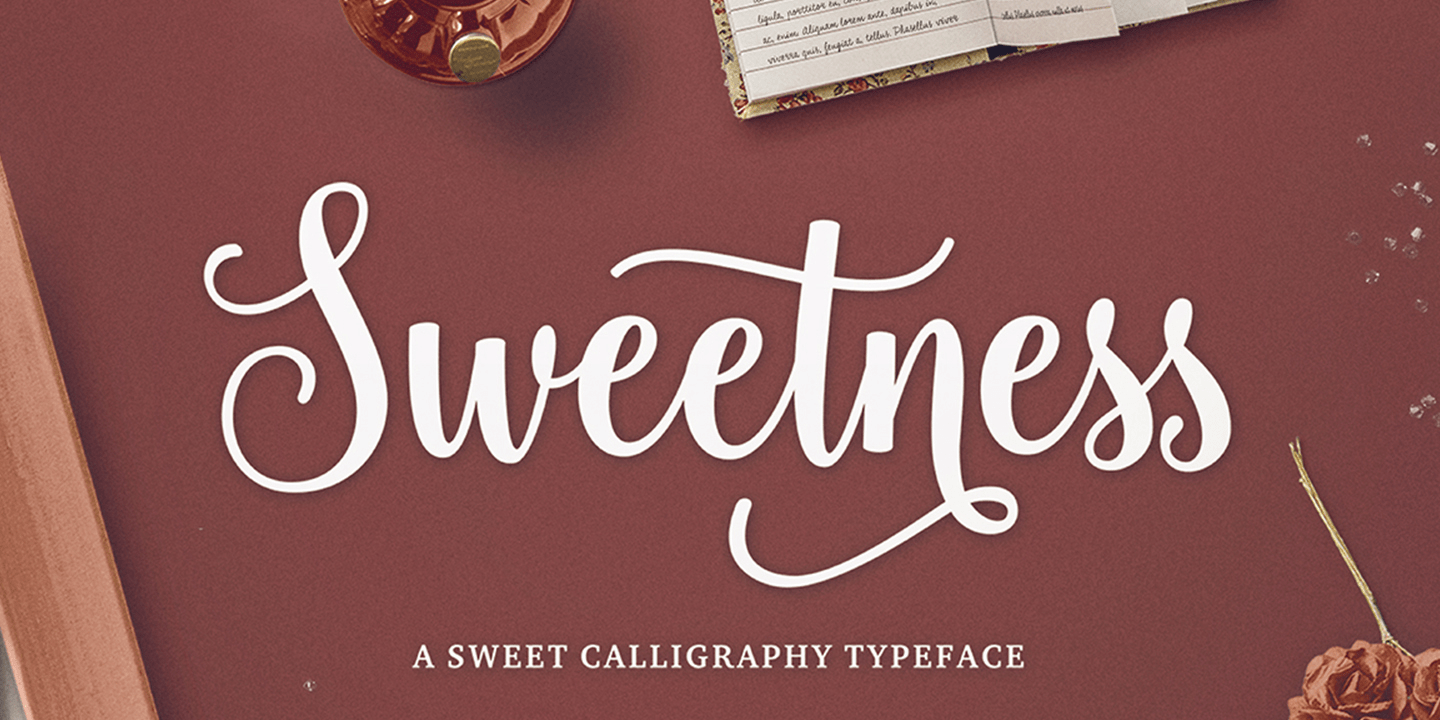 Sweetness Script Font Poster #1