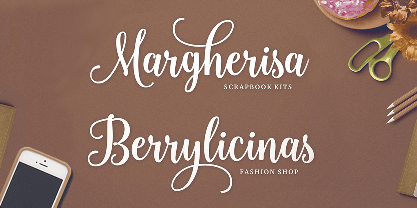 Sweetness Script Font Poster #2
