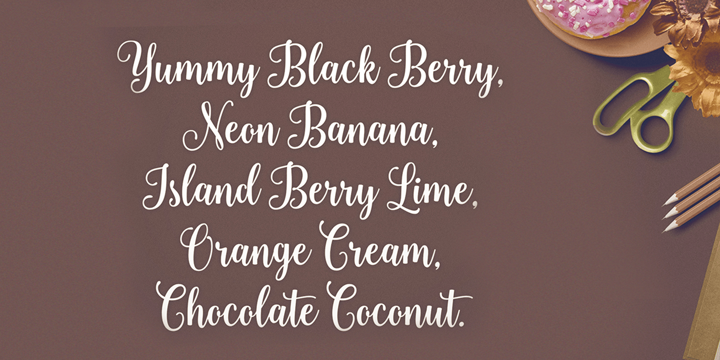Sweetness Script Font Poster #3
