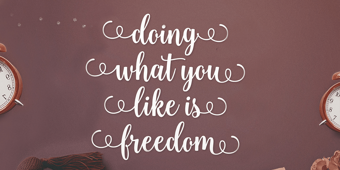 Sweetness Script Font Poster #5