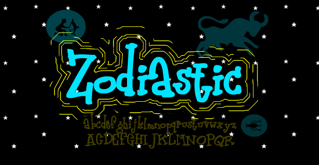 Zodiastic Font Poster #1