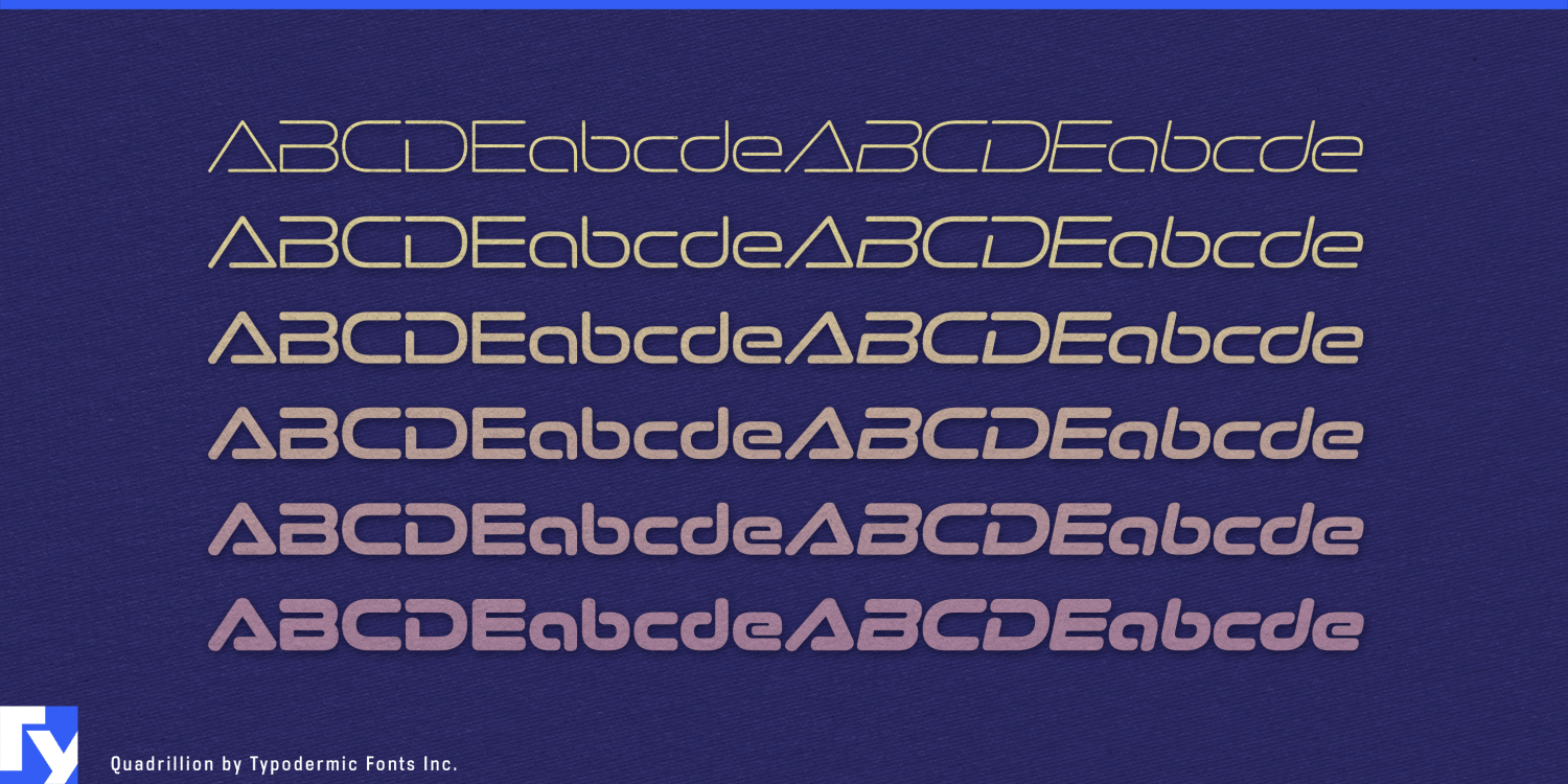 Quadrillion Font Poster #1