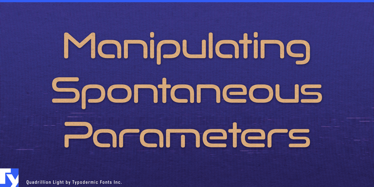 Quadrillion Font Poster #1