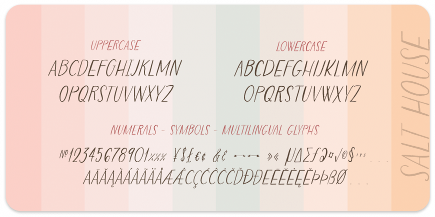 Salt House Font Poster #1