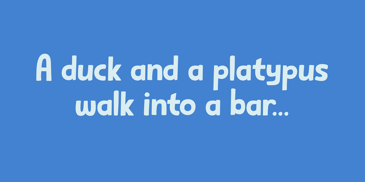 Sitting Duck Font Poster #1
