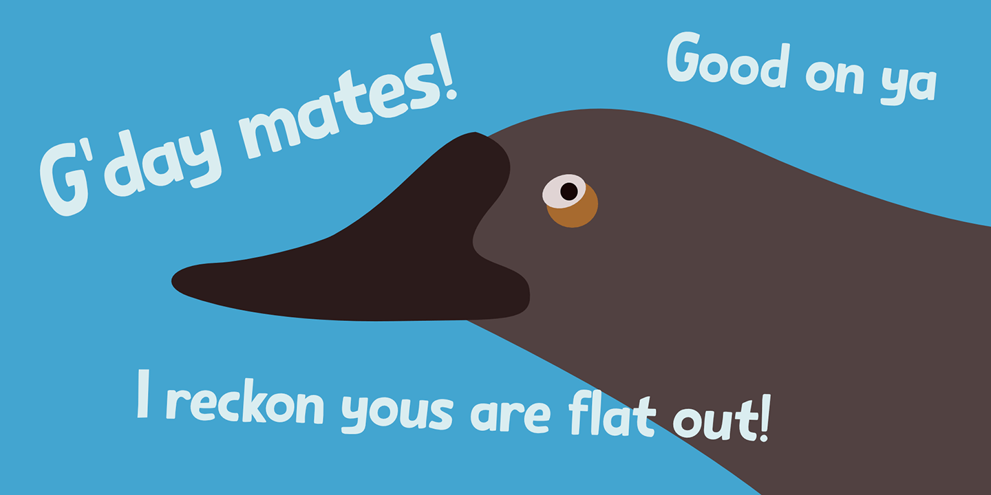 Sitting Duck Font Poster #1