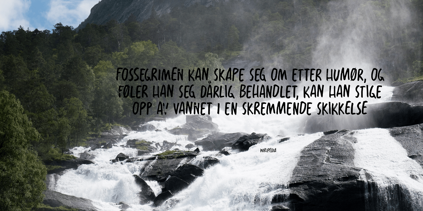 Fossegrim Font Poster #1