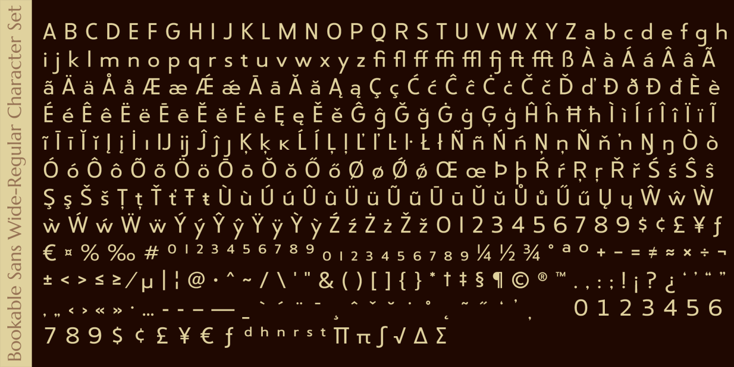 Bookable Sans Font Poster #1