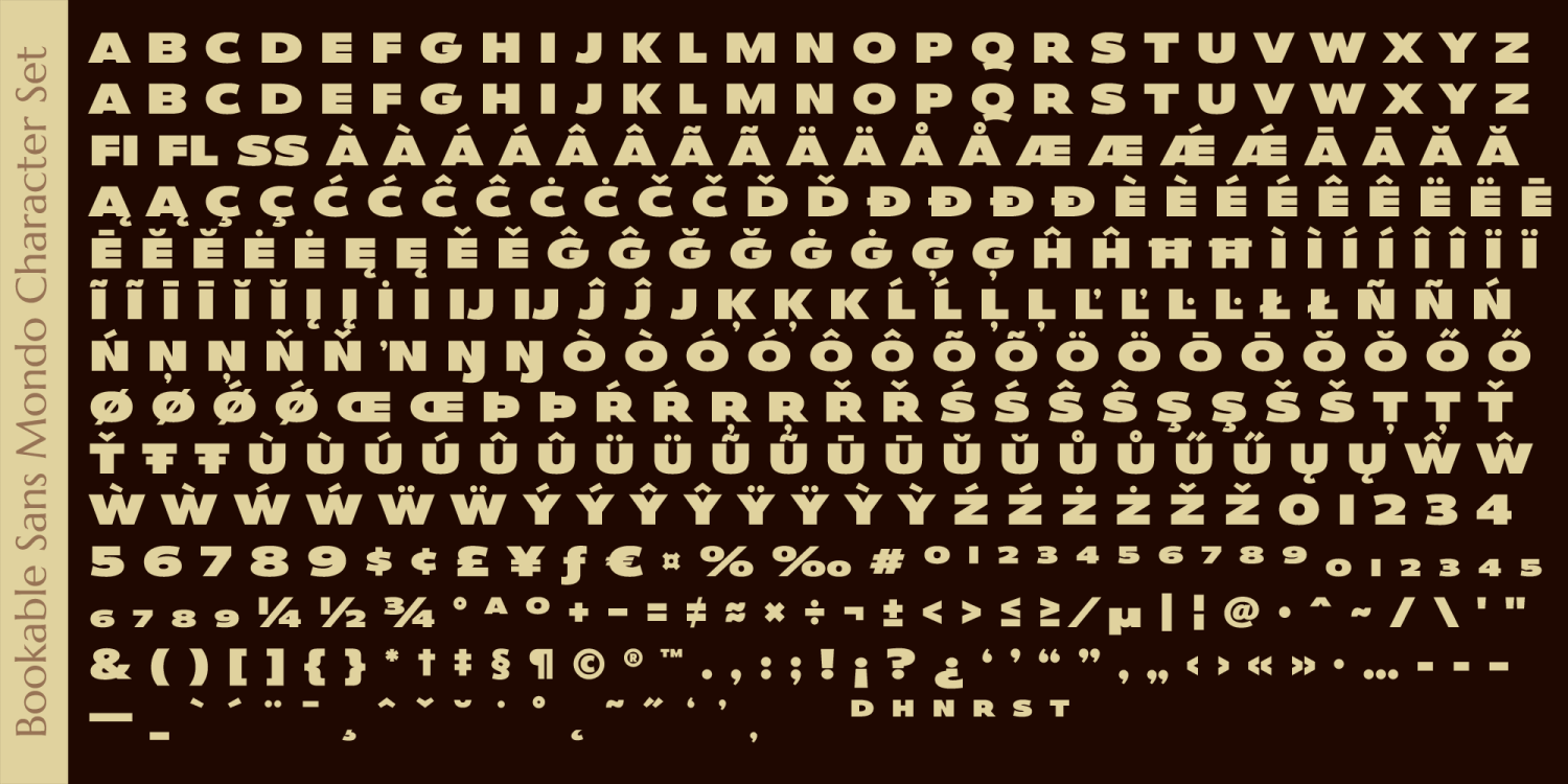Bookable Sans Font Poster #1